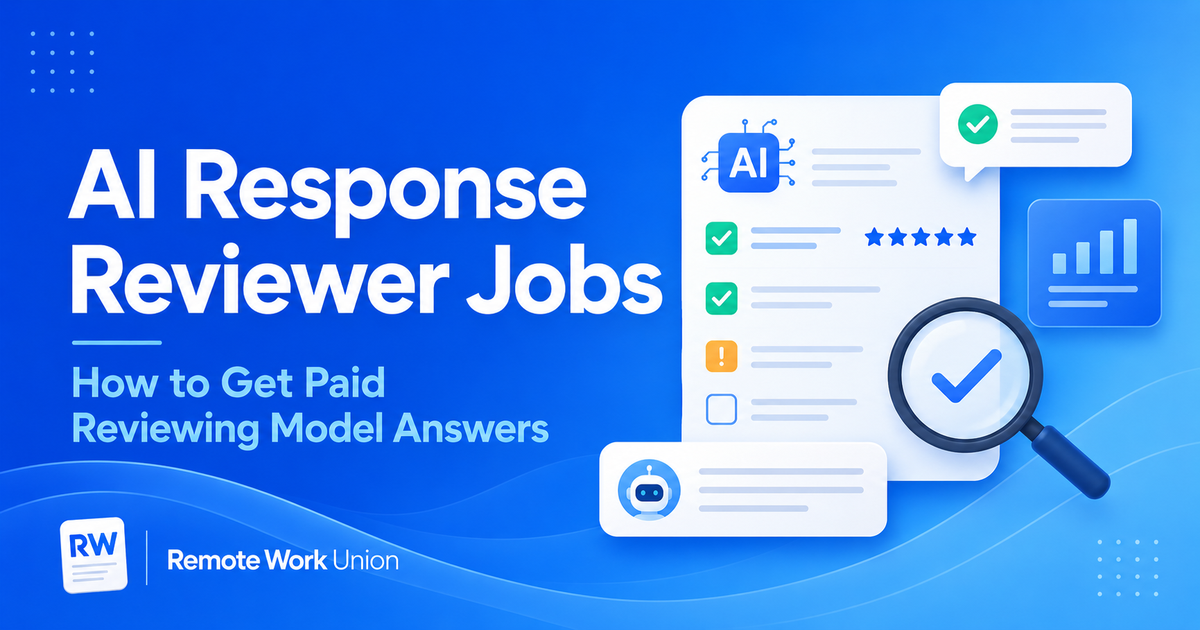 AI Response Reviewer Jobs: How to Get Paid Reviewing Model Answers — Remote Work Union Article 75