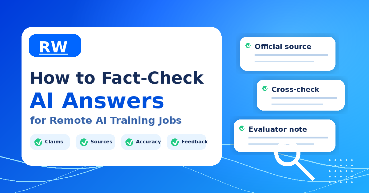 How to fact-check AI answers for remote evaluation work — Remote Work Union
