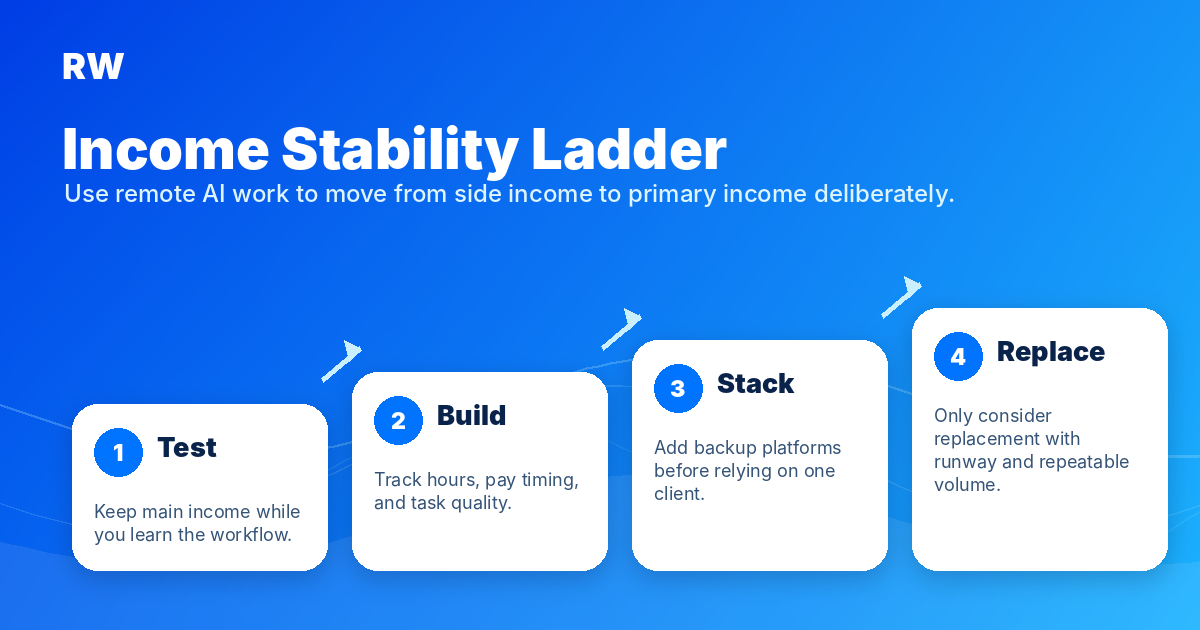AI training income stability ladder — Remote Work Union Article 191