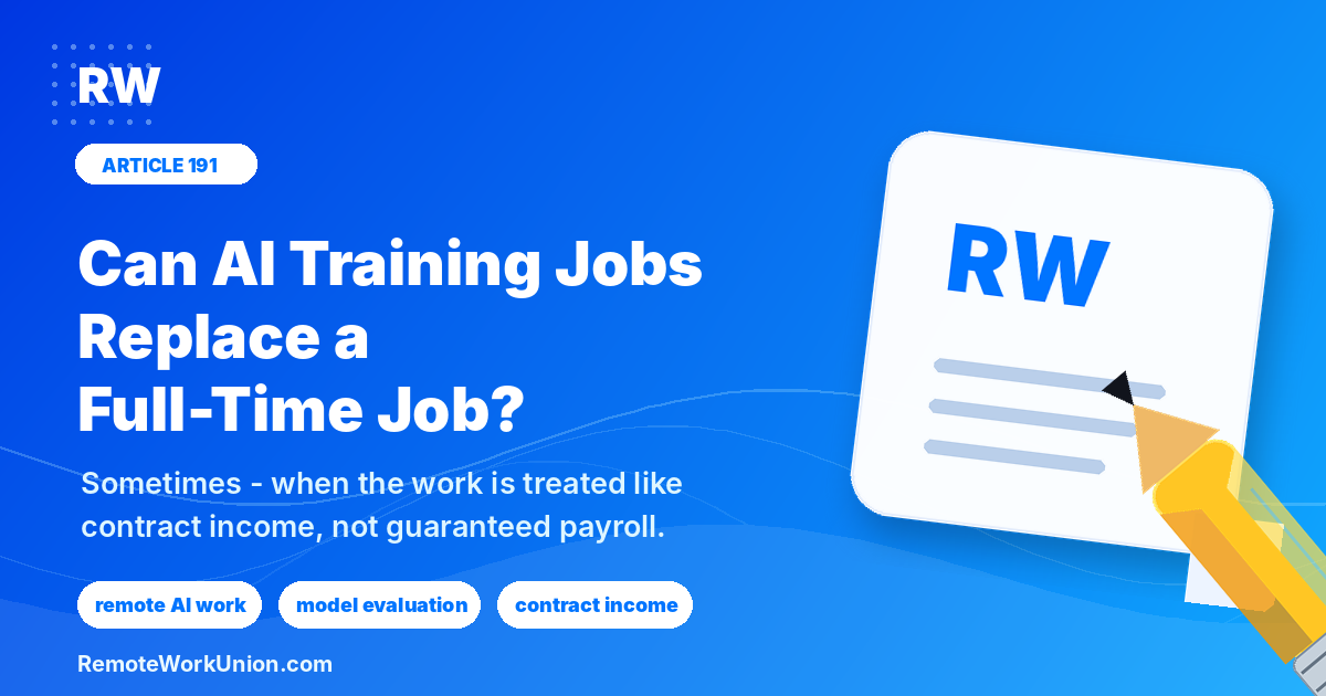 Can AI training replace your full-time job? — Remote Work Union Article 191