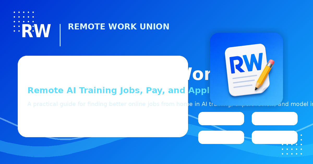 Remote Work Union guide: How Outlier AI Works — Remote AI Training Jobs, Pay, and Application Tips.