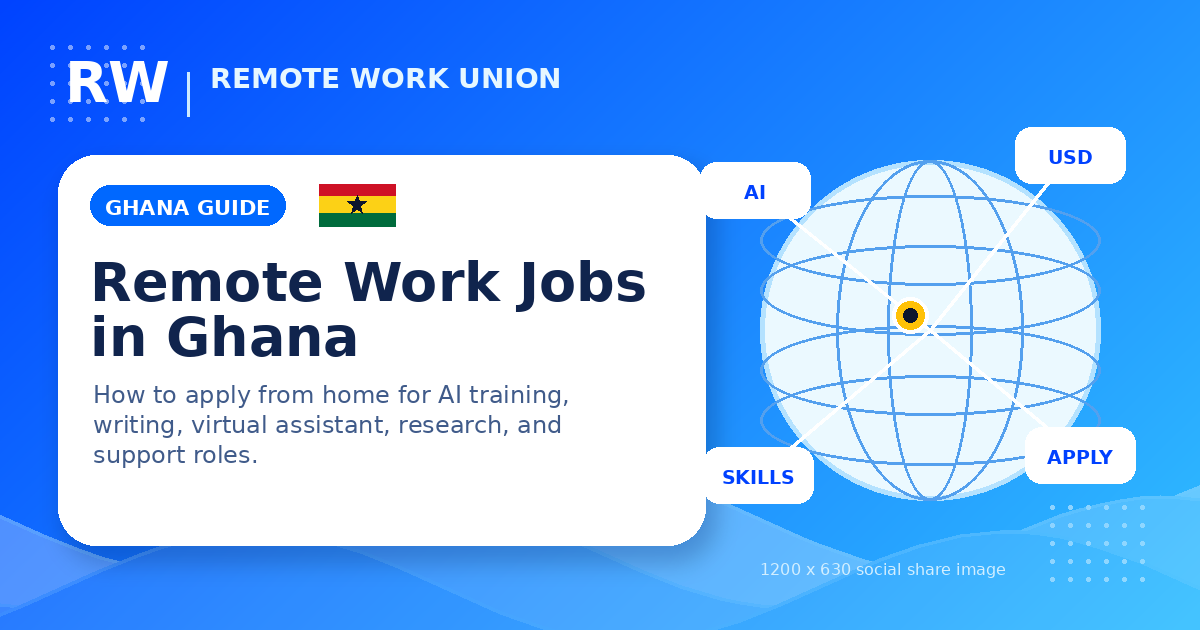 Remote Work Jobs in Ghana: How to Apply From Home — Remote Work Union Article 273