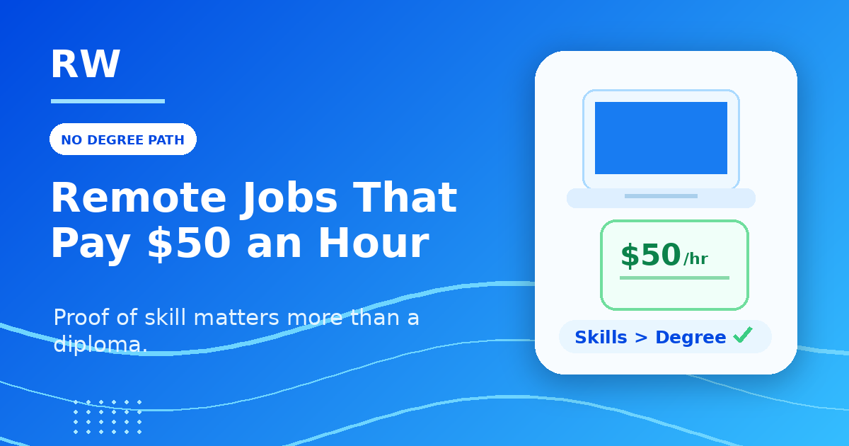 Remote Work Jobs That Pay $50 an Hour