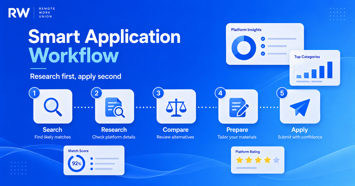 Smart application workflow for AI work platforms.
