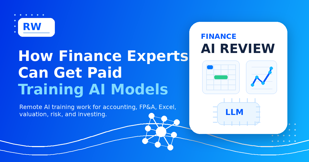 How Finance Experts Can Get Paid Training AI Models — Remote Work Union Article 130