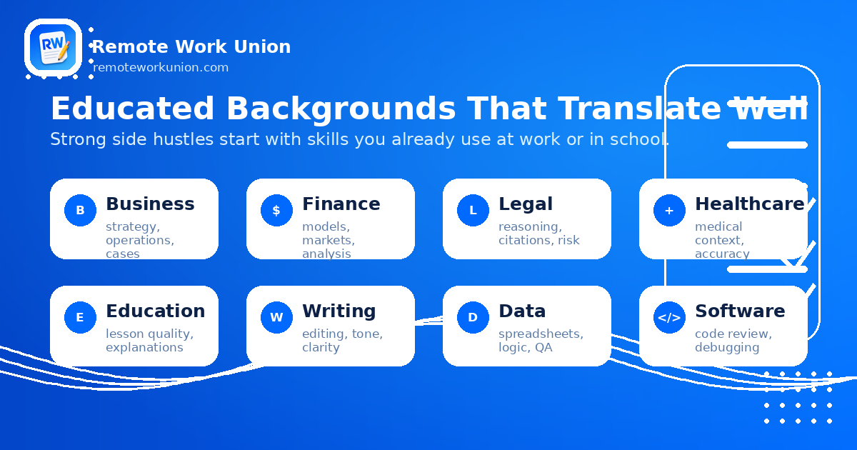 Professional backgrounds best suited for AI training side hustles — Remote Work Union