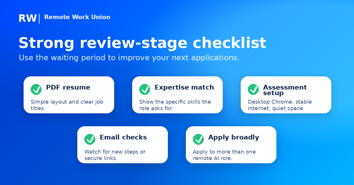 Stronger profile checklist for Mercor AI training applicants — Remote Work Union Article 162