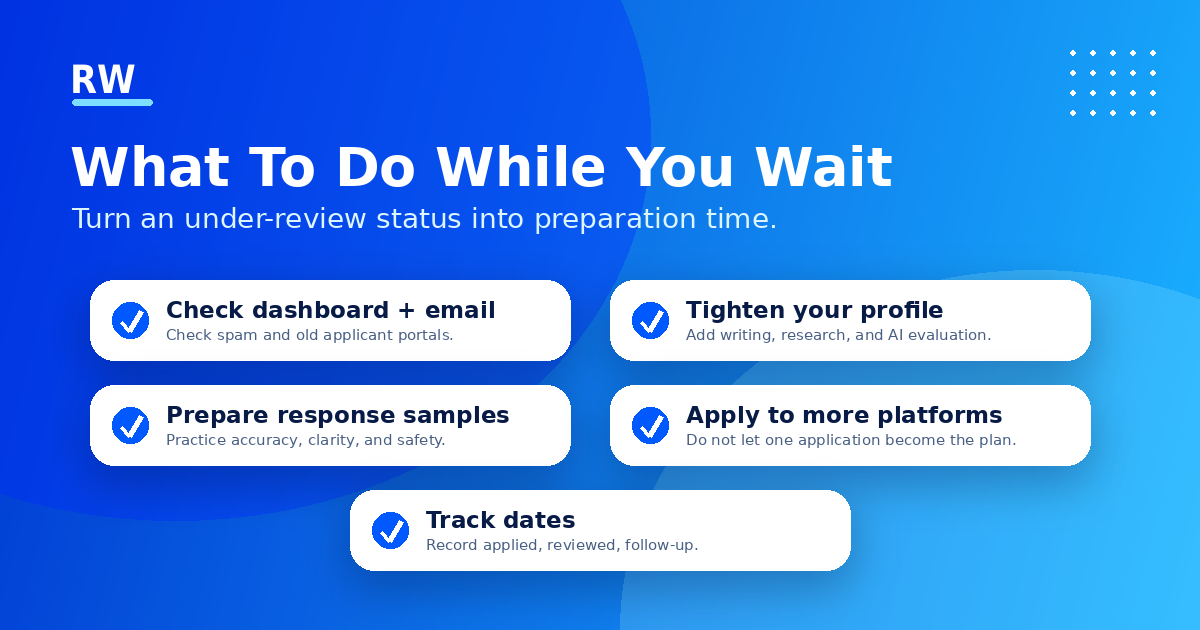 Action checklist for Handshake AI applicants while waiting for review — Remote Work Union Article 168