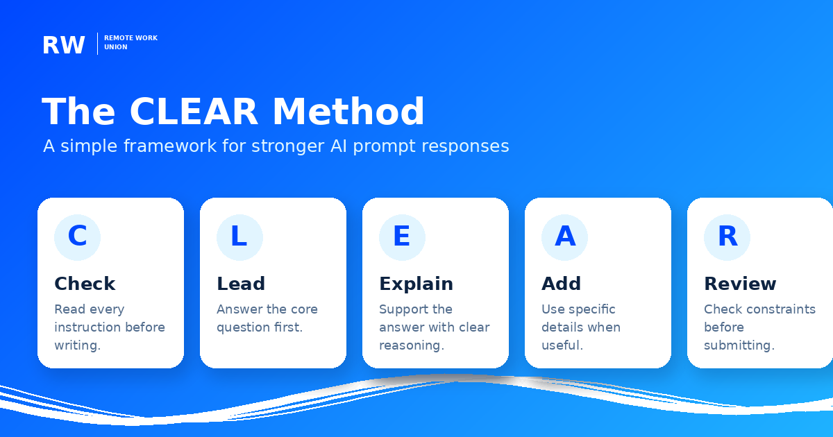 A clear method for structuring AI evaluation answers — Remote Work Union Article 176