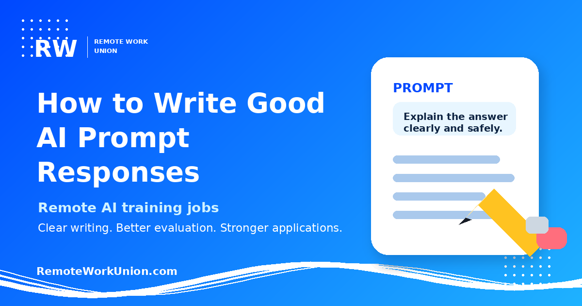 How to write clear AI evaluation answers — Remote Work Union