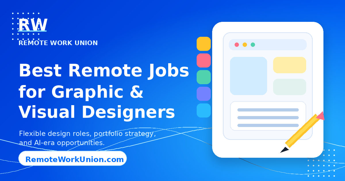 Best Remote Work Jobs for Graphic and Visual Designers — Remote Work Union Article 224