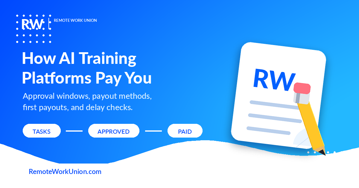 How and When AI Training Platforms Actually Pay You — Remote Work Union Article 230