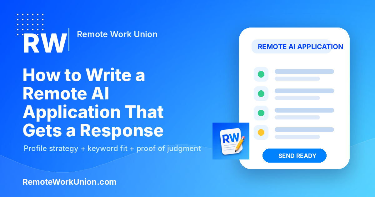 How to Write a Remote AI Application That Gets a Response — Remote Work Union Article 263