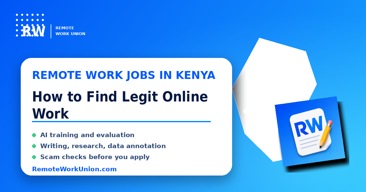 Remote Work Jobs in Kenya: How to Find Legit Online Work — Remote Work Union Article 264