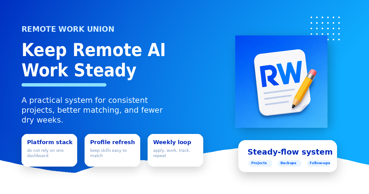 How to keep a steady flow of remote AI work — Remote Work Union