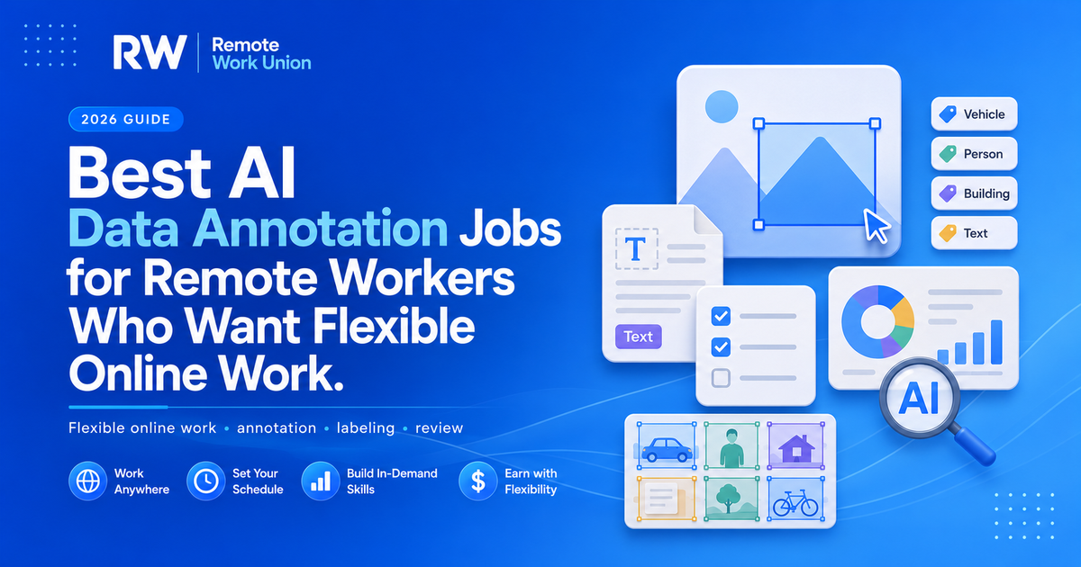 Remote Work Union: AI data annotation jobs explained — Article 53