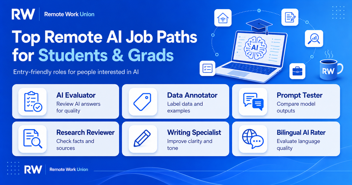 Top remote AI job paths for students and recent graduates — Remote Work Union Article 69