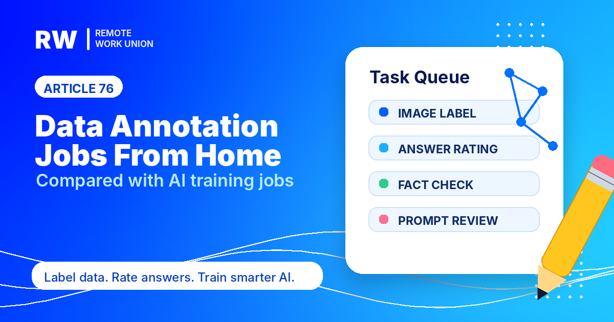Data Annotation Jobs From Home: How They Compare to AI Training Jobs — Remote Work Union Article 76